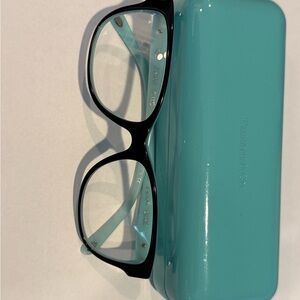 Tiffany & Co. Black Eyeglasses with Blue Case